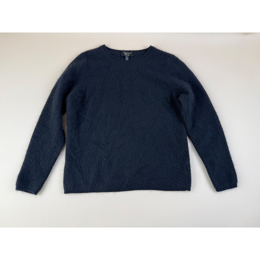 Minimalist Cashmere Sweater Crew Neck Black Kids XL Charter Club